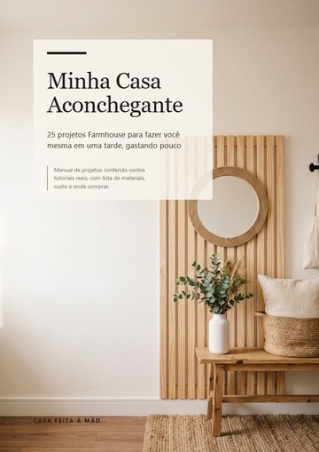 Capa de Minha casa aconchegante, feita por mim